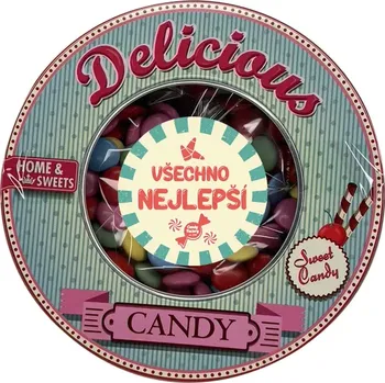 Bonbon Bonbóny v plechové krabici 250 g - Narozeniny