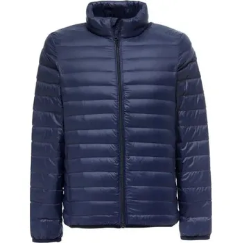 Pánský zimní kabát Pánská prošívaná bunda Barva: Tmavě Modrá, Velikost: S