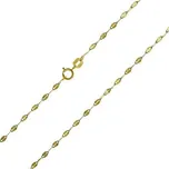 Zlatý řetízek Sunburst se zdobenými očky 2 mm - Y varianta 40 cm TTG1180NGY-40 cm