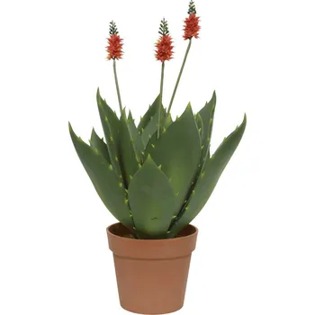 umělá květina Kaemingk Kvetoucí agáve v květináči, 60cm, Kaeming