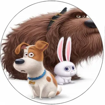 Jedlá dekorace na dort Jedlý papír Tajný život mazlíčků Max a kamarádi 19,5 cm