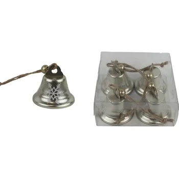 Zvoneček k zavěšení, 4 ks K3823 - 4,5 cm