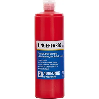 Vodová barva AUREDNIK Prstová Barva světle červená 750 ml