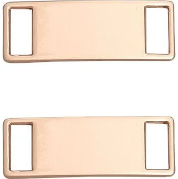 Tkaničky do bot Stylová kovová spona - přezka na tkaničky - Růžovo zlatá