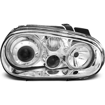 Přední světlomet TUNING-TEC Přední světla VW Golf IV 98-03 Angel Eyes - chrom 3