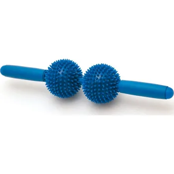 Pěnový válec Sissel Dvojitý masážní ježek Spiky Twin Roller Barva: modrá