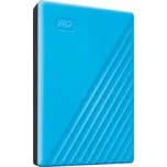 WD My Passport 4TB, externí 2.5" HDD, USB 3.0. modrý