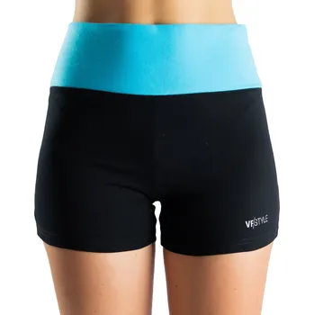 Dámské kraťasy Bavlněné dámské sportovní mini kraťasy VFstyle modro-černé Velikost: 152