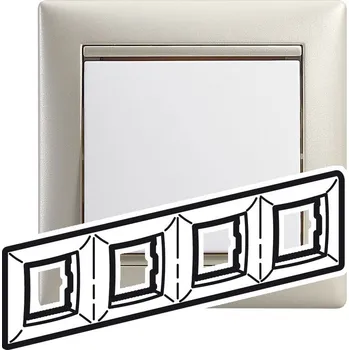 vypínač VA RÁMEČEK 4P JEMNÁ PERLEŤ 770474