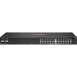HPE Aruba 6100 24G 4SFP+ Switch - Přepínač - řízený - 24 x 10/100/1000 + 4 x 1 Gigabit / 10 Gigabit SFP+ - proudění vzduchu ze str
