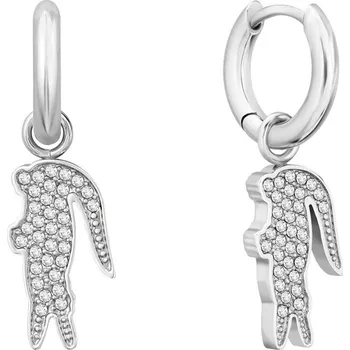 Náušnice Lacoste Ocelové kruhové náušnice 2v1 Crocodile 2040283 + 2 měsíce na vrácení zboží