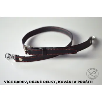 Kabelka Kožený popruh s přezkou - prošitý (MOŽNOST VÍCE BAREVNÝCH VARIANT / Leather strap with buckle, stitched – handbag component)