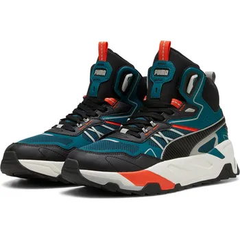Pánské tenisky Pánské Vysoké tenisky PUMA TRINITY MID HYBRID 39232705 – Tyrkysová 45