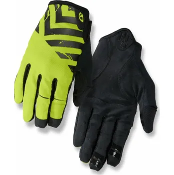 Cyklistické rukavice GIRO DND černé limetkové cyklistické rukavice, velikost S (GR-7085555)