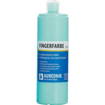 Vodová barva AUREDNIK Prstová barva pastelová mentolová 750 ml
