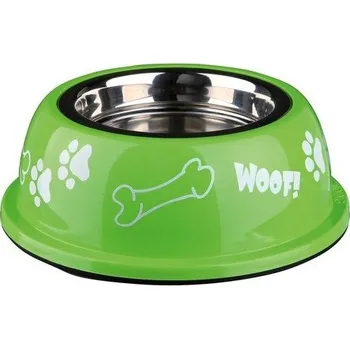 Miska pro psa TRIXIE Nerez miska v plastovém barevném obalu 0,9 l/16 cm