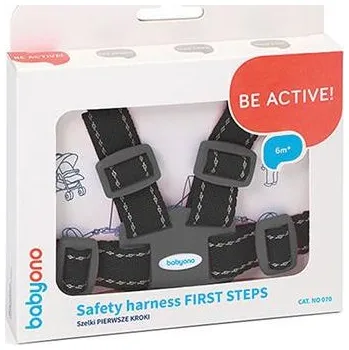 Kšíry pro dítě BABYONO Popruhy bezpečnostní pro dítě - black 6m+