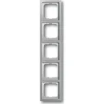 Future® linear 2CKA001754A4321 rámeček pětinásobný, pro vodorovnou i svislou montáž barva ušlechtilá ocel ABB