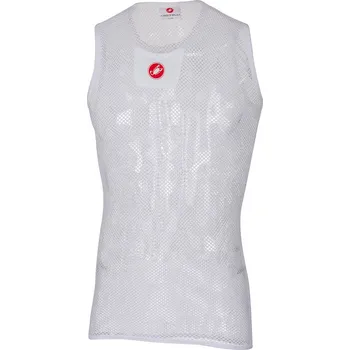 cyklistický dres CASTELLI Cyklistické triko bez rukávů - CORE MESH 3 - bílá S-M