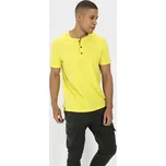 TRIČKO CAMEL ACTIVE HENLEY 1/2 ARM LEMON GRASS