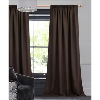 Závěs Závěs Panama 140/250 cm s gumkou - hnědá