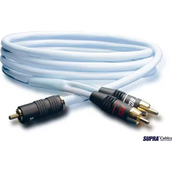 Audio kabel Supra Y-Link 1RCA-2RCA - Y propojovací RCA-cinch kabel pro stereo subwoofer 4 m