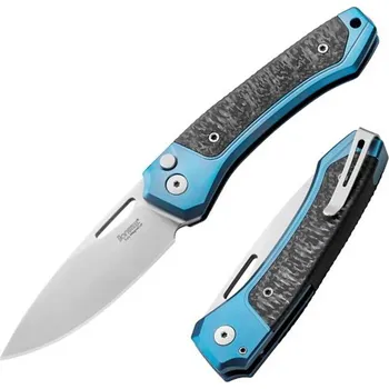 kapesní nůž LionSTEEL Twain - Blue titanium / Carbon fiber