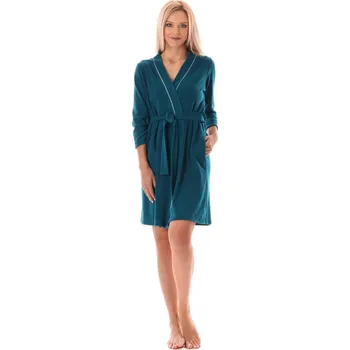 Dámský župan Dámské kimono Bari 1164 6450 petrolejové vel.XL - Vestis (Lehký letní froté župan)