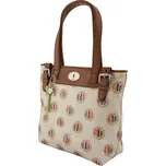 Kabelka Fossil Wmns Shoulderbag Key-Per Shopper Dot krémová