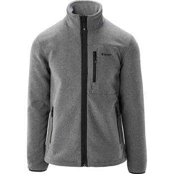 Pánská mikina Pánská Fleecová mikina HI-TEC POLARIS 97211-IR GA MELAN – Šedá XXL