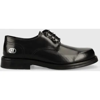 Dámské polobotky Kožené polobotky Karl Lagerfeld KRAFTMAN pánské, černá barva, KL11423 KL11423.000 99X, EUR 40