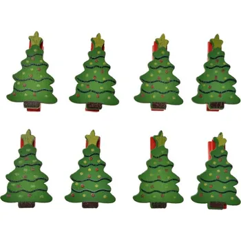 Vánoční dekorační kolíčky na přání / dárky s motivem stromečku – 2x1xx4 cm