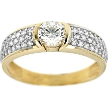 Prsten Zlatnictví U Kostela Zlatý prsten se zirkony 698Y 54 4140-23031020