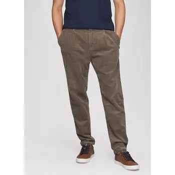 s.Oliver pánské manšestrové kalhoty Detroit hnědé Velikost: 32/34