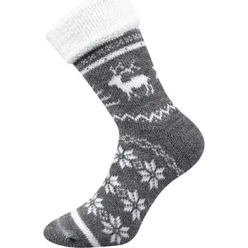 Dámské ponožky Dámské, pánské thermo ponožky šedé Norway Fuski Boma Voxx