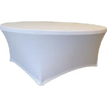 Napínací potah Potah na stůl 180 cm, bílá| TOM, V-180-W