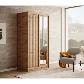 Šatní skříň ArtAdrk Šatní skříň DELIA | dub artisan 100 cm