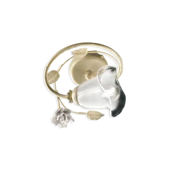 Ferroluce Stropní retro svítidlo SIENA, ∅ 20 cm, 1xE14