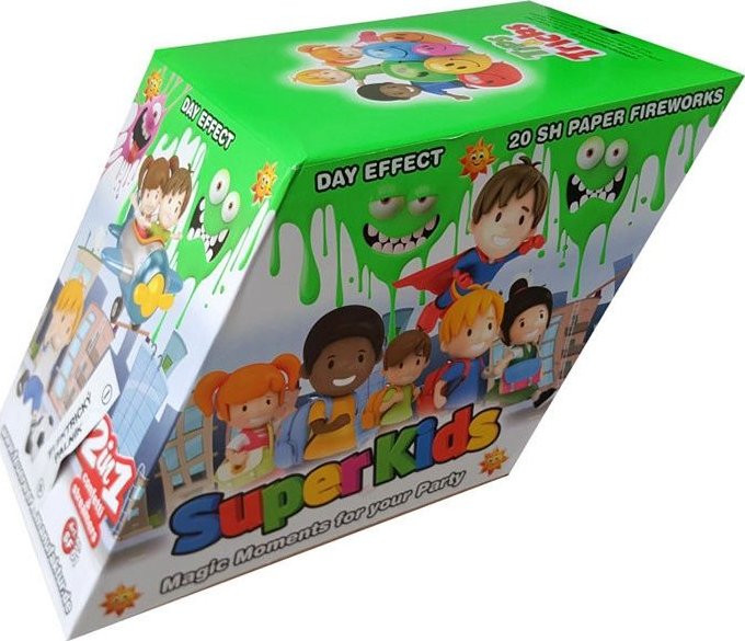 Konfetový ohňostroj SUPER KIDS 12 ran