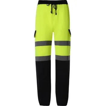 Yoko Hi-Vis Tepláky HV 016T Velikost: L, Barva: žlutá-námořní modrá