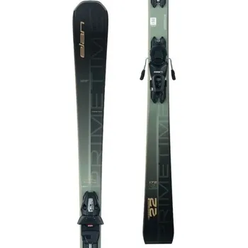 Sjezdové lyže Sjezdové lyže Elan PRIMETIME 22 PS + EL 10.0 GW 179 Černá, Světle zelená, Hnědá