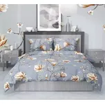 Stanex povlečení bavlna Magnolie zlatá (LS374) 140x200, 70x90 cm