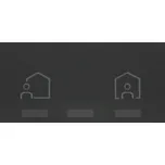 Simon 100 10002036-238 Kryt iO Master spínač, Ahoj / Na shledanou černá matná