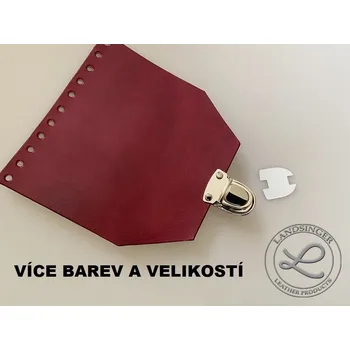 Kabelka Kožené víko, klopa se zapínáním na batoh, kabelku "ELLA"- Classic. (MOŽNOST VÍCE BAREVNÝCH VARIANT / Leather flap with fastener for backpack or handbag "ELLA"– Classic)