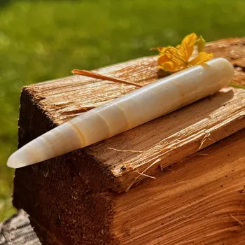 Masážní kámen Masážní hůlka Aragonit/Onyx