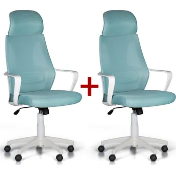 Kancelářská židle FRESH 1+1 ZDARMA, modrá