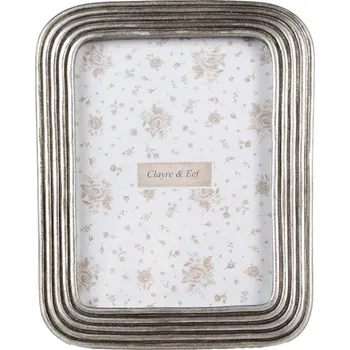 Rám na obraz Stříbrný fotorámeček s oblými rohy Ageeth – pro fotografii o velikosti 13x18 cm