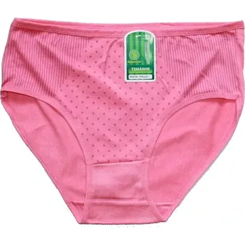 Dámské kalhoty Bambusové dámské kalhotky s puntíčky 2786 růžové 605/20