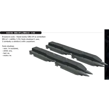 Plastikový model Eduard 1/32 GBU-39 w/BRU-61