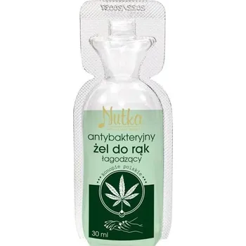 Mýdlo Nutka Antibakteriální gel na ruce s konopím a panthenolem 30 ml